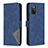 Custodia Portafoglio In Pelle Cover con Supporto B08F per Samsung Galaxy F02S SM-E025F Blu