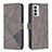 Custodia Portafoglio In Pelle Cover con Supporto B08F per Samsung Galaxy F23 5G Grigio