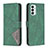 Custodia Portafoglio In Pelle Cover con Supporto B08F per Samsung Galaxy F23 5G Verde