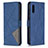 Custodia Portafoglio In Pelle Cover con Supporto B08F per Samsung Galaxy M02 Blu