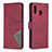 Custodia Portafoglio In Pelle Cover con Supporto B08F per Samsung Galaxy M10S Rosso
