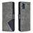 Custodia Portafoglio In Pelle Cover con Supporto B08F per Samsung Galaxy M40S Grigio