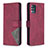 Custodia Portafoglio In Pelle Cover con Supporto B08F per Samsung Galaxy M40S Rosso