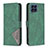 Custodia Portafoglio In Pelle Cover con Supporto B08F per Samsung Galaxy M53 5G Verde