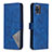 Custodia Portafoglio In Pelle Cover con Supporto B08F per Samsung Galaxy M60s Blu