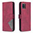 Custodia Portafoglio In Pelle Cover con Supporto B08F per Samsung Galaxy M60s Rosso