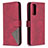 Custodia Portafoglio In Pelle Cover con Supporto B08F per Samsung Galaxy S20 FE (2022) 5G Rosso
