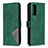 Custodia Portafoglio In Pelle Cover con Supporto B08F per Samsung Galaxy S20 FE (2022) 5G Verde
