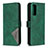 Custodia Portafoglio In Pelle Cover con Supporto B08F per Samsung Galaxy S20 FE 4G Verde