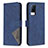 Custodia Portafoglio In Pelle Cover con Supporto B08F per Vivo V21 5G Blu