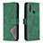 Custodia Portafoglio In Pelle Cover con Supporto B08F per Vivo Y12 Verde