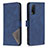 Custodia Portafoglio In Pelle Cover con Supporto B08F per Vivo Y12s Blu