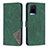 Custodia Portafoglio In Pelle Cover con Supporto B08F per Vivo Y21s Verde