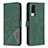 Custodia Portafoglio In Pelle Cover con Supporto B08F per Vivo Y31 (2021) Verde