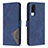 Custodia Portafoglio In Pelle Cover con Supporto B08F per Vivo Y51A Blu