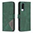 Custodia Portafoglio In Pelle Cover con Supporto B08F per Vivo Y53s NFC Verde