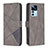 Custodia Portafoglio In Pelle Cover con Supporto B08F per Xiaomi Mi 12T 5G Grigio