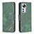 Custodia Portafoglio In Pelle Cover con Supporto B08F per Xiaomi Mi 12X 5G Verde