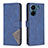 Custodia Portafoglio In Pelle Cover con Supporto B08F per Xiaomi Poco C65 Blu