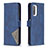 Custodia Portafoglio In Pelle Cover con Supporto B08F per Xiaomi Poco F3 5G Blu