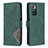 Custodia Portafoglio In Pelle Cover con Supporto B08F per Xiaomi Redmi 10 4G Verde