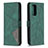 Custodia Portafoglio In Pelle Cover con Supporto B08F per Xiaomi Redmi Note 10 Pro Max Verde