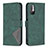 Custodia Portafoglio In Pelle Cover con Supporto B08F per Xiaomi Redmi Note 10T 5G Verde
