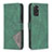 Custodia Portafoglio In Pelle Cover con Supporto B08F per Xiaomi Redmi Note 11 4G (2022) Verde