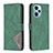 Custodia Portafoglio In Pelle Cover con Supporto B08F per Xiaomi Redmi Note 12 Turbo 5G Verde