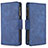 Custodia Portafoglio In Pelle Cover con Supporto B09F per Samsung Galaxy A42 5G Blu
