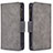 Custodia Portafoglio In Pelle Cover con Supporto B09F per Samsung Galaxy Note 10 Lite Grigio