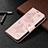 Custodia Portafoglio In Pelle Cover con Supporto B09F per Xiaomi Redmi Note 13 5G Oro Rosa