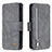 Custodia Portafoglio In Pelle Cover con Supporto B10F per Samsung Galaxy A10 Grigio