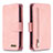 Custodia Portafoglio In Pelle Cover con Supporto B10F per Samsung Galaxy A10 Rosa