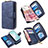 Custodia Portafoglio In Pelle Cover con Supporto B10F per Samsung Galaxy M80S