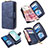 Custodia Portafoglio In Pelle Cover con Supporto B10F per Samsung Galaxy S10 Lite