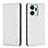 Custodia Portafoglio In Pelle Cover con Supporto B11F per Huawei Honor X7a Bianco