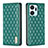 Custodia Portafoglio In Pelle Cover con Supporto B11F per Huawei Honor X7a Verde