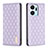 Custodia Portafoglio In Pelle Cover con Supporto B11F per Huawei Honor X7a Viola