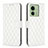 Custodia Portafoglio In Pelle Cover con Supporto B11F per Motorola Moto Edge (2023) 5G Bianco