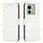 Custodia Portafoglio In Pelle Cover con Supporto B11F per Motorola Moto Edge 40 5G Bianco