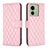 Custodia Portafoglio In Pelle Cover con Supporto B11F per Motorola Moto Edge 40 5G Oro Rosa