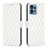 Custodia Portafoglio In Pelle Cover con Supporto B11F per Motorola Moto Edge 40 Pro 5G Bianco