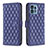 Custodia Portafoglio In Pelle Cover con Supporto B11F per Motorola Moto Edge 40 Pro 5G Blu