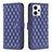 Custodia Portafoglio In Pelle Cover con Supporto B11F per Motorola Moto G13 Blu