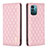 Custodia Portafoglio In Pelle Cover con Supporto B11F per Nokia G21 Oro Rosa