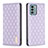 Custodia Portafoglio In Pelle Cover con Supporto B11F per Nokia G22 Viola