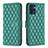 Custodia Portafoglio In Pelle Cover con Supporto B11F per OnePlus Nord CE 2 5G Verde