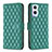 Custodia Portafoglio In Pelle Cover con Supporto B11F per OnePlus Nord N20 5G Verde