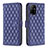 Custodia Portafoglio In Pelle Cover con Supporto B11F per Oppo A94 5G Blu